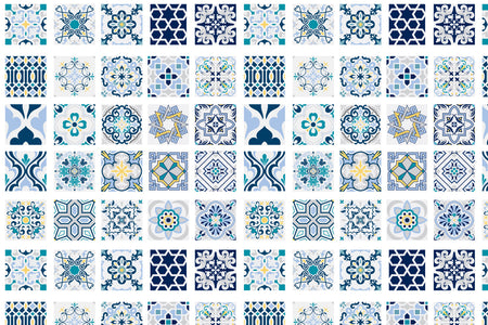 Toilettenrückwand Patchwork