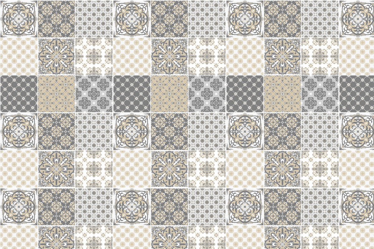 Toilettenrückwand Patchwork