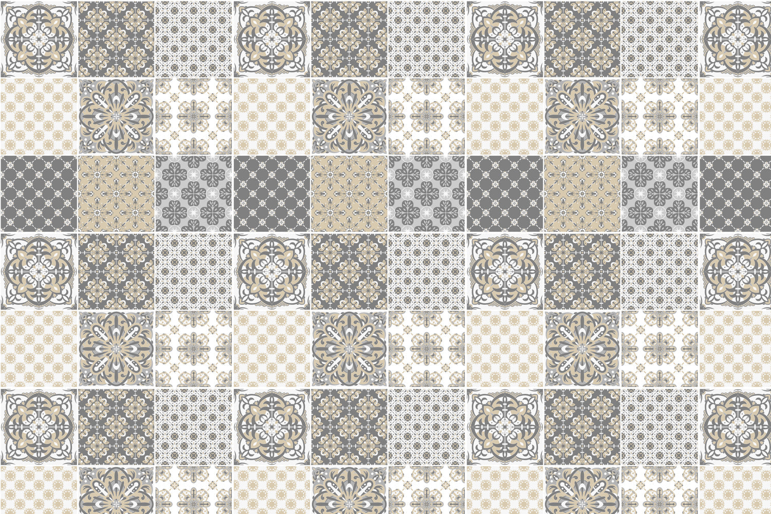 Toilettenrückwand Patchwork
