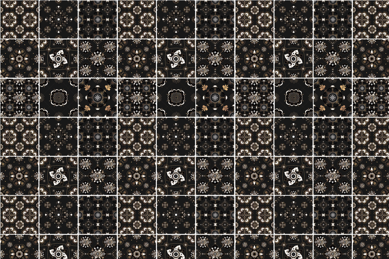 Toilettenrückwand Patchwork