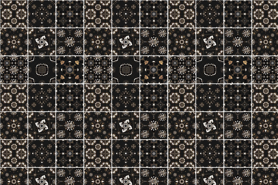 Toilettenrückwand Patchwork