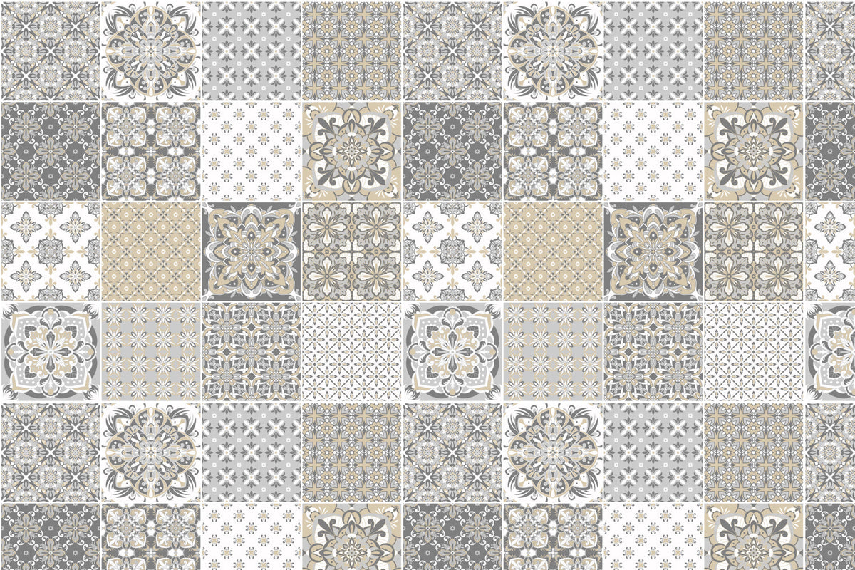 Toilettenrückwand Patchwork
