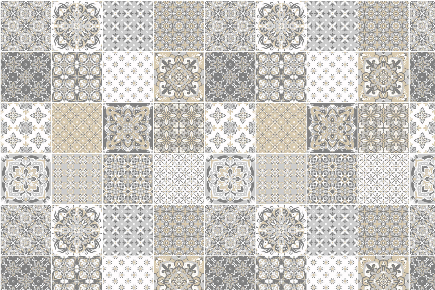 Toilettenrückwand Patchwork
