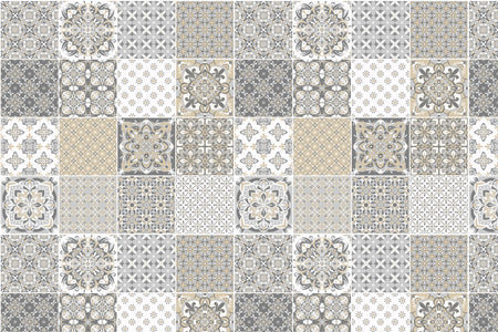 Toilettenrückwand Patchwork