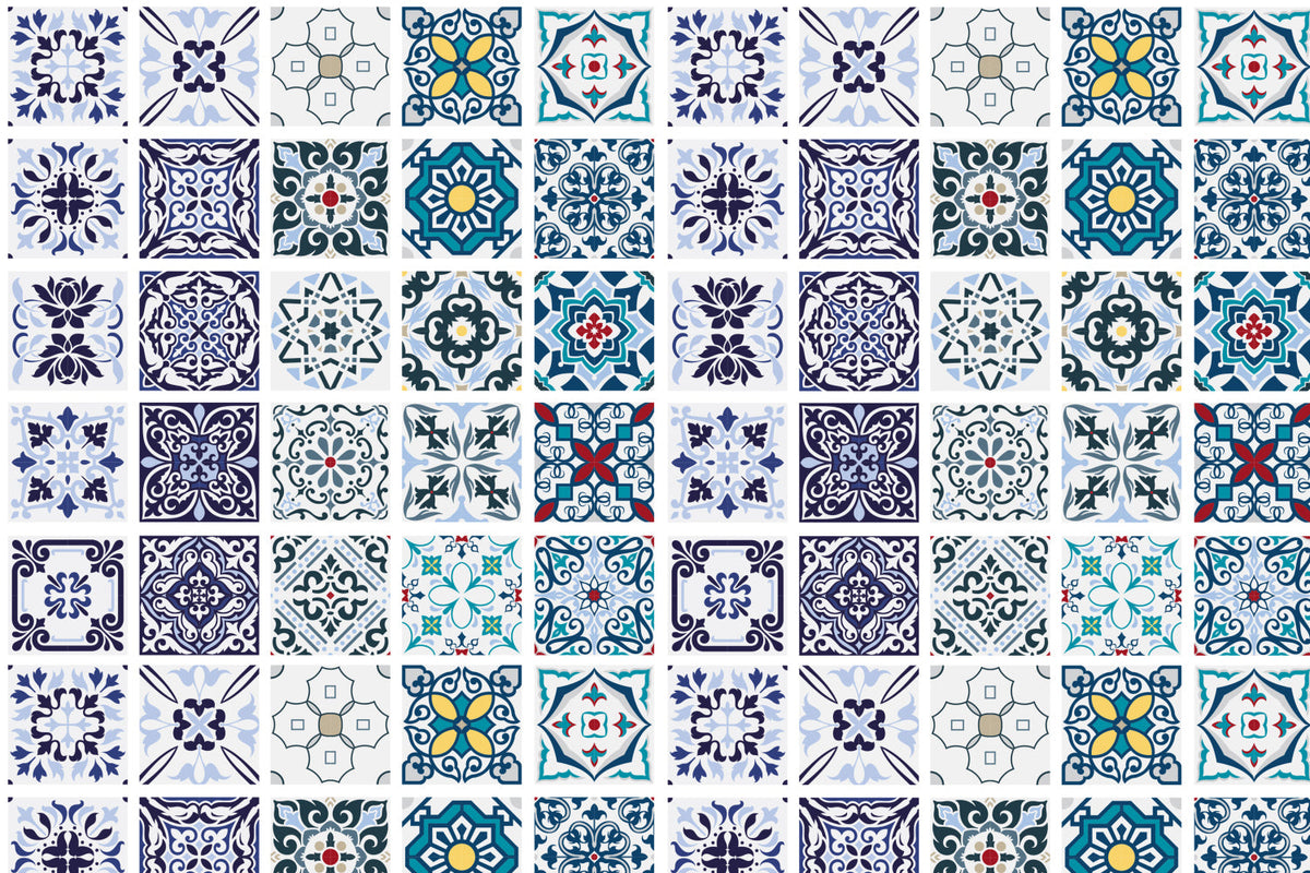 Toilettenrückwand Patchwork
