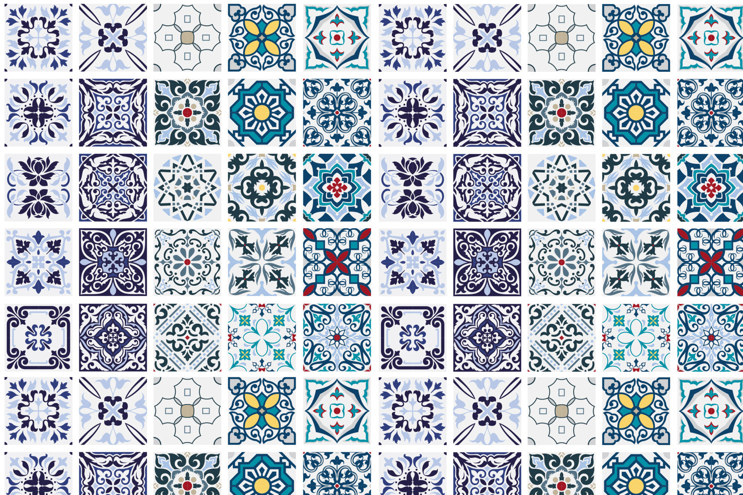 Toilettenrückwand Patchwork