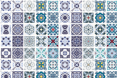 Toilettenrückwand Patchwork