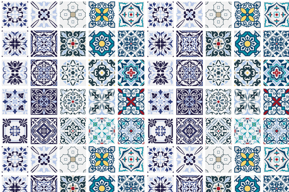 Toilettenrückwand Patchwork
