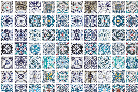 Toilettenrückwand Patchwork