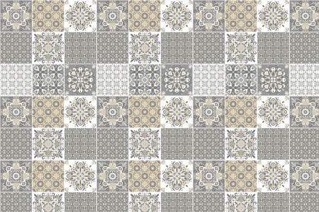 Toilettenrückwand Patchwork
