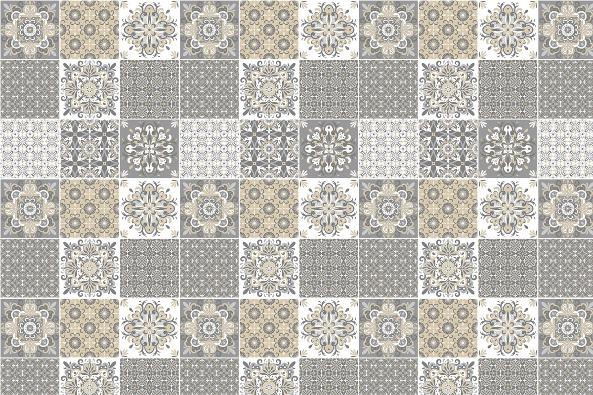 Toilettenrückwand Patchwork