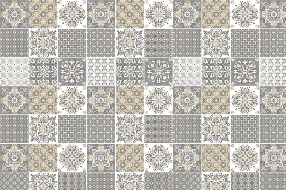 Toilettenrückwand Patchwork
