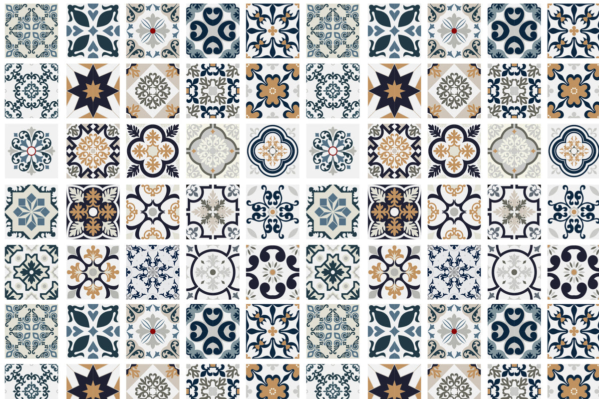 Toilettenrückwand Patchwork
