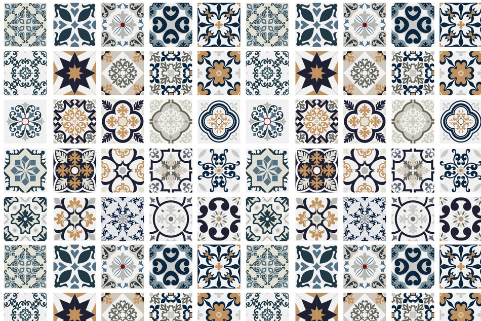 Toilettenrückwand Patchwork