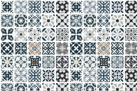 Toilettenrückwand Patchwork