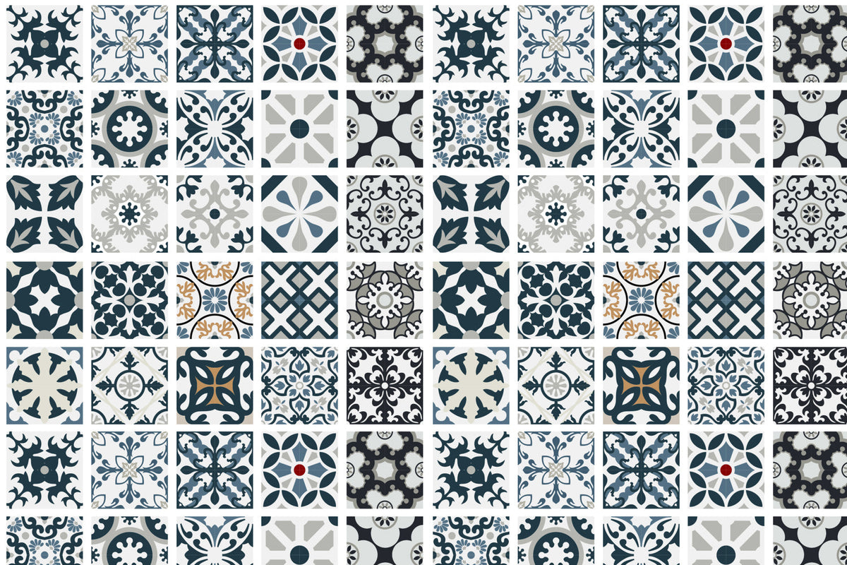 Toilettenrückwand Patchwork