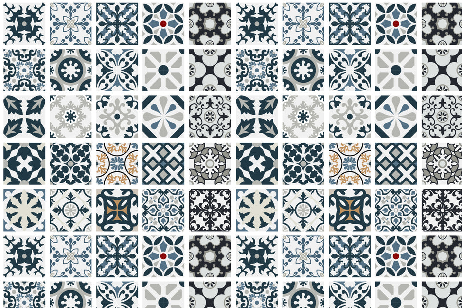 Toilettenrückwand Patchwork