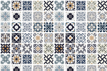 Toilettenrückwand Patchwork