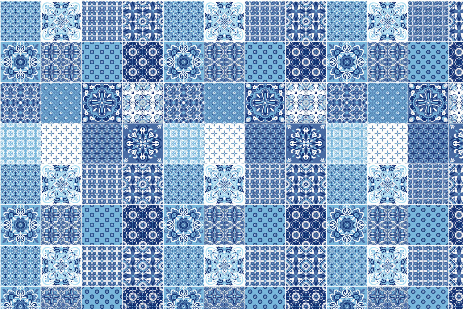 Toilettenrückwand Patchwork