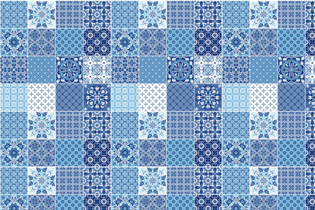 Toilettenrückwand Patchwork