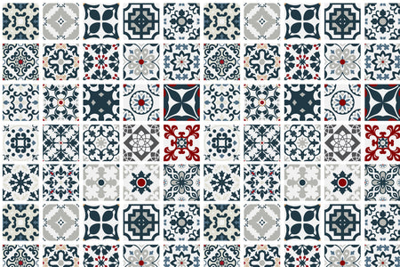 Toilettenrückwand Patchwork