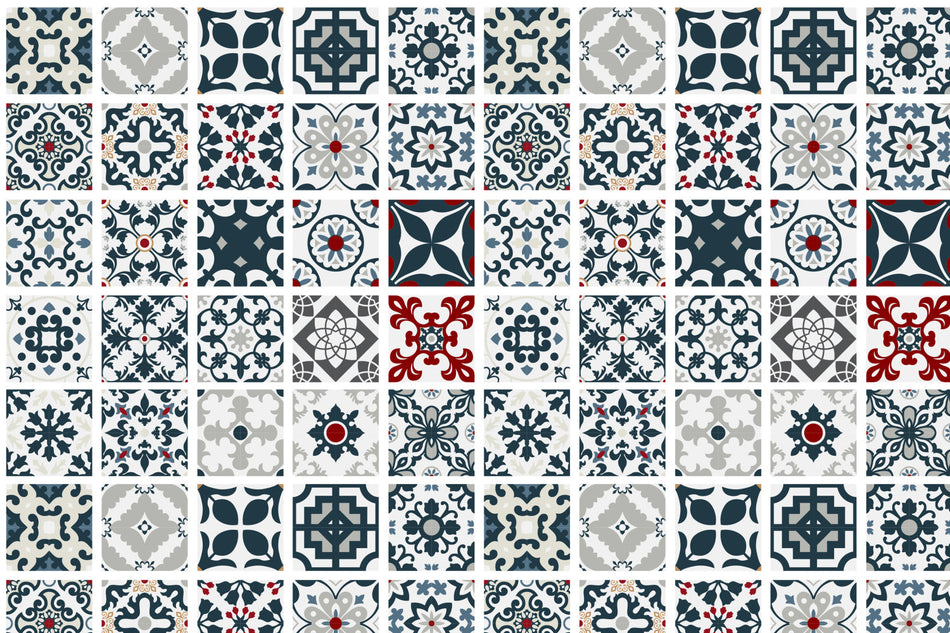 Toilettenrückwand Patchwork