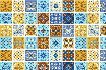 Toilettenrückwand Patchwork