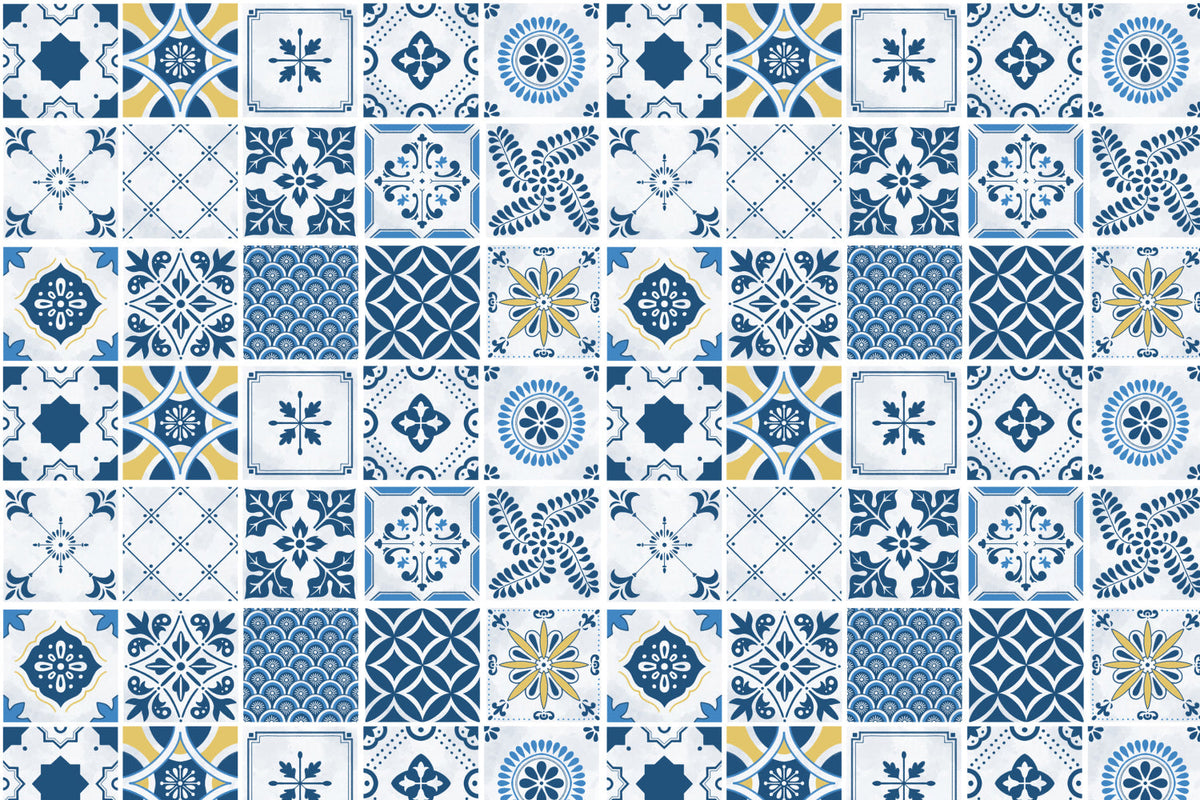 Toilettenrückwand Patchwork