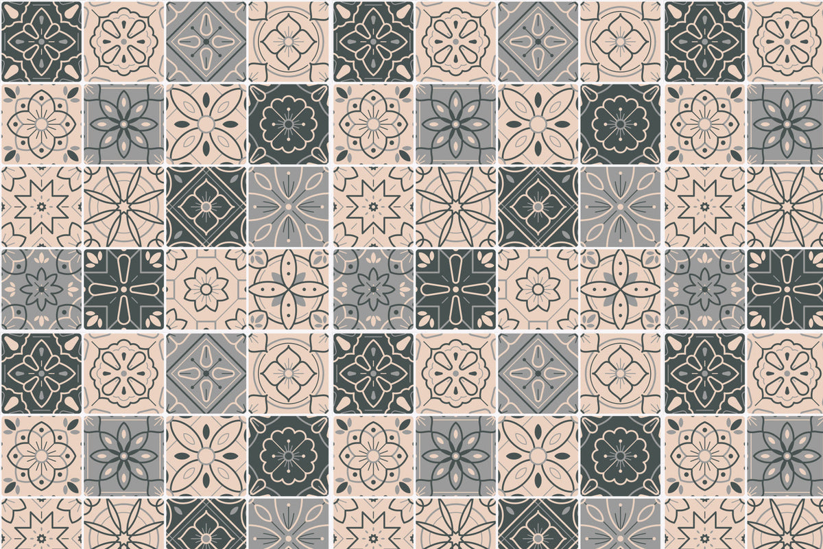 Toilettenrückwand Patchwork