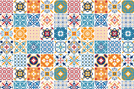 Toilettenrückwand Patchwork