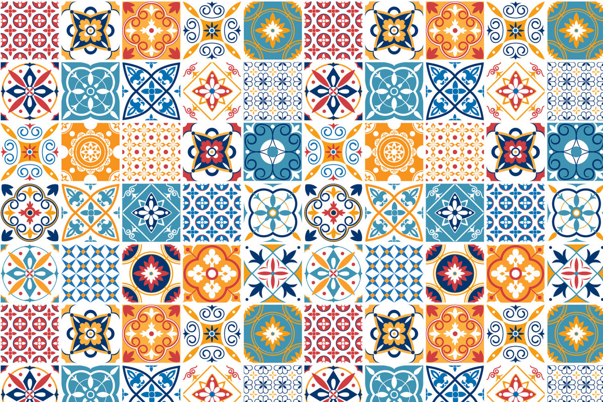 Toilettenrückwand Patchwork