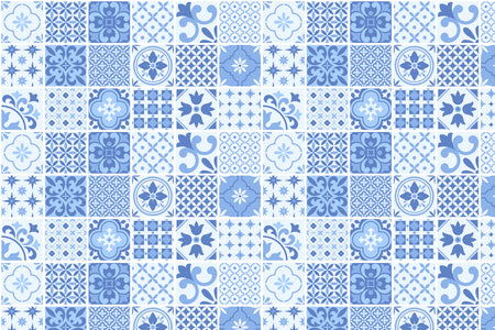 Toilettenrückwand Patchwork