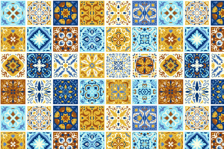Toilettenrückwand Patchwork