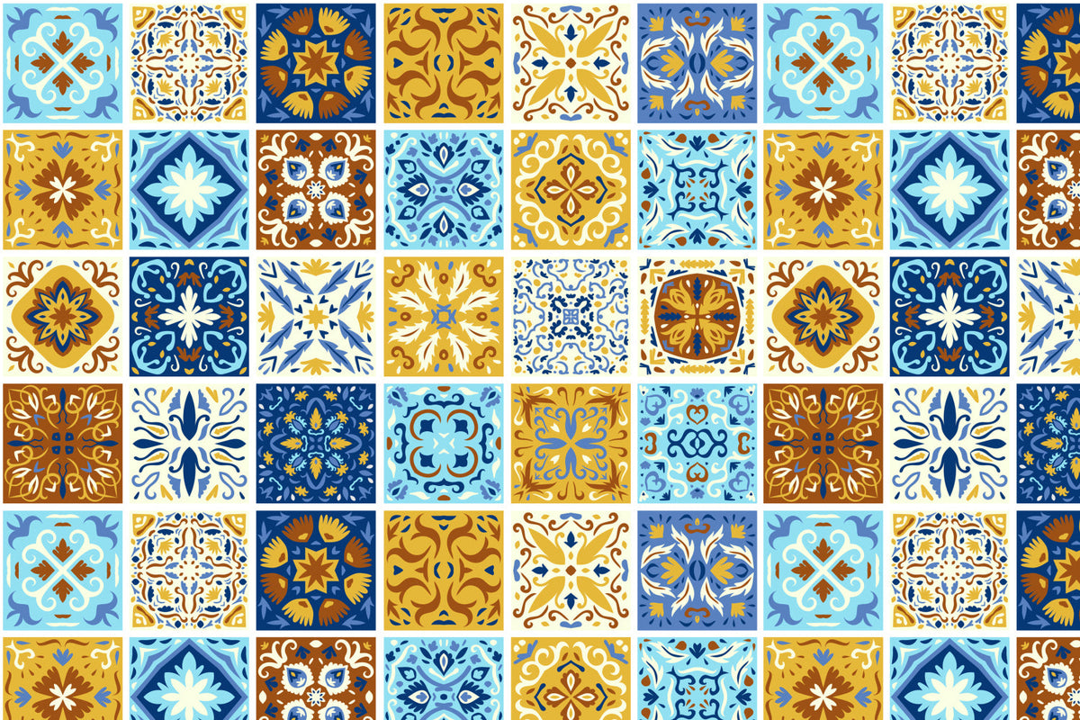 Toilettenrückwand Patchwork
