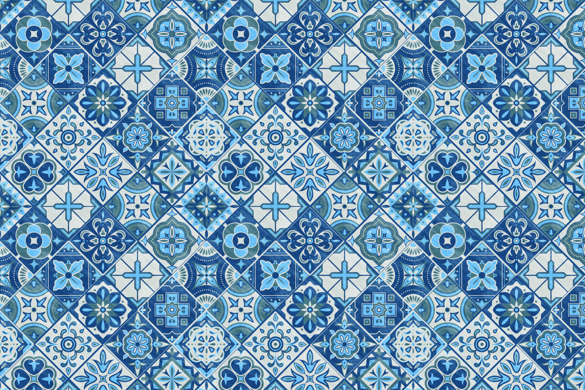 Toilettenrückwand Patchwork
