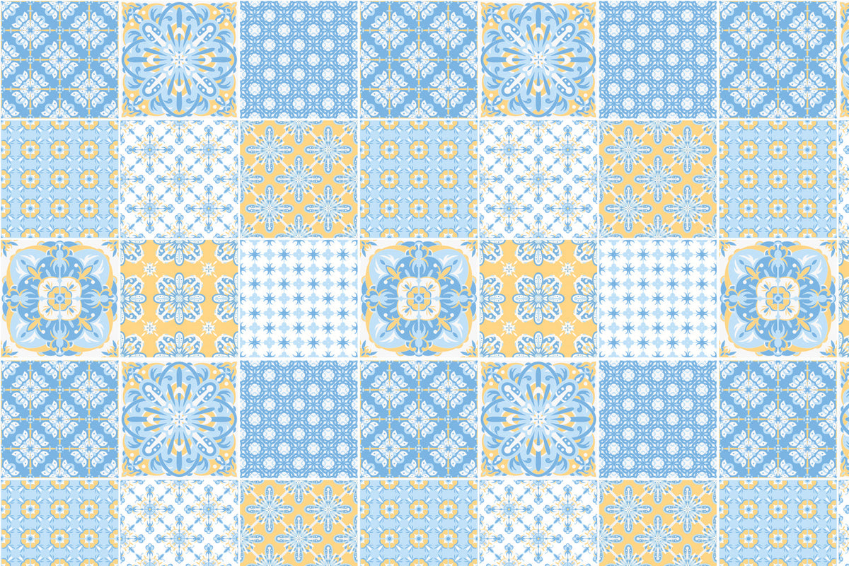 Toilettenrückwand Patchwork