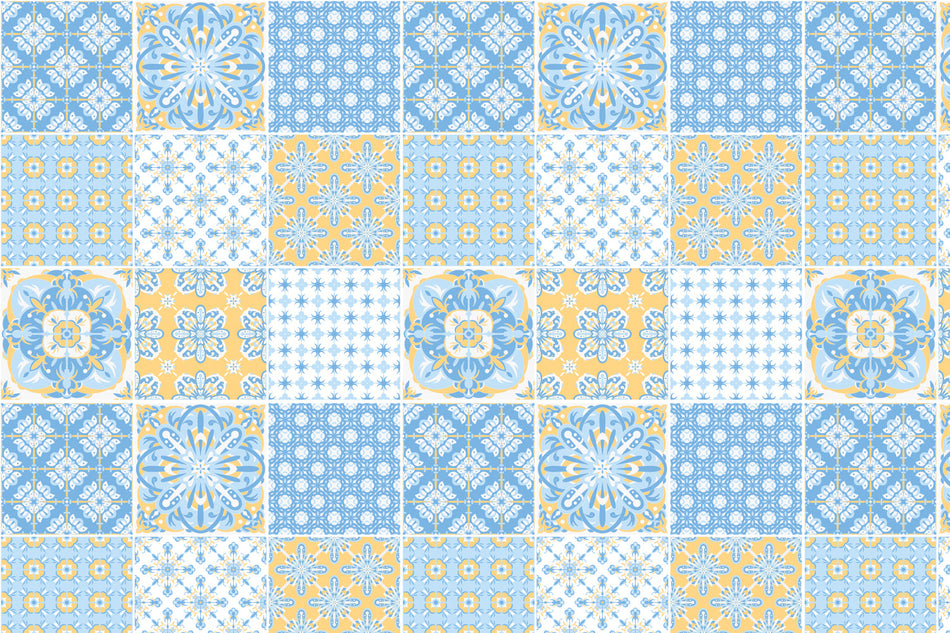Toilettenrückwand Patchwork