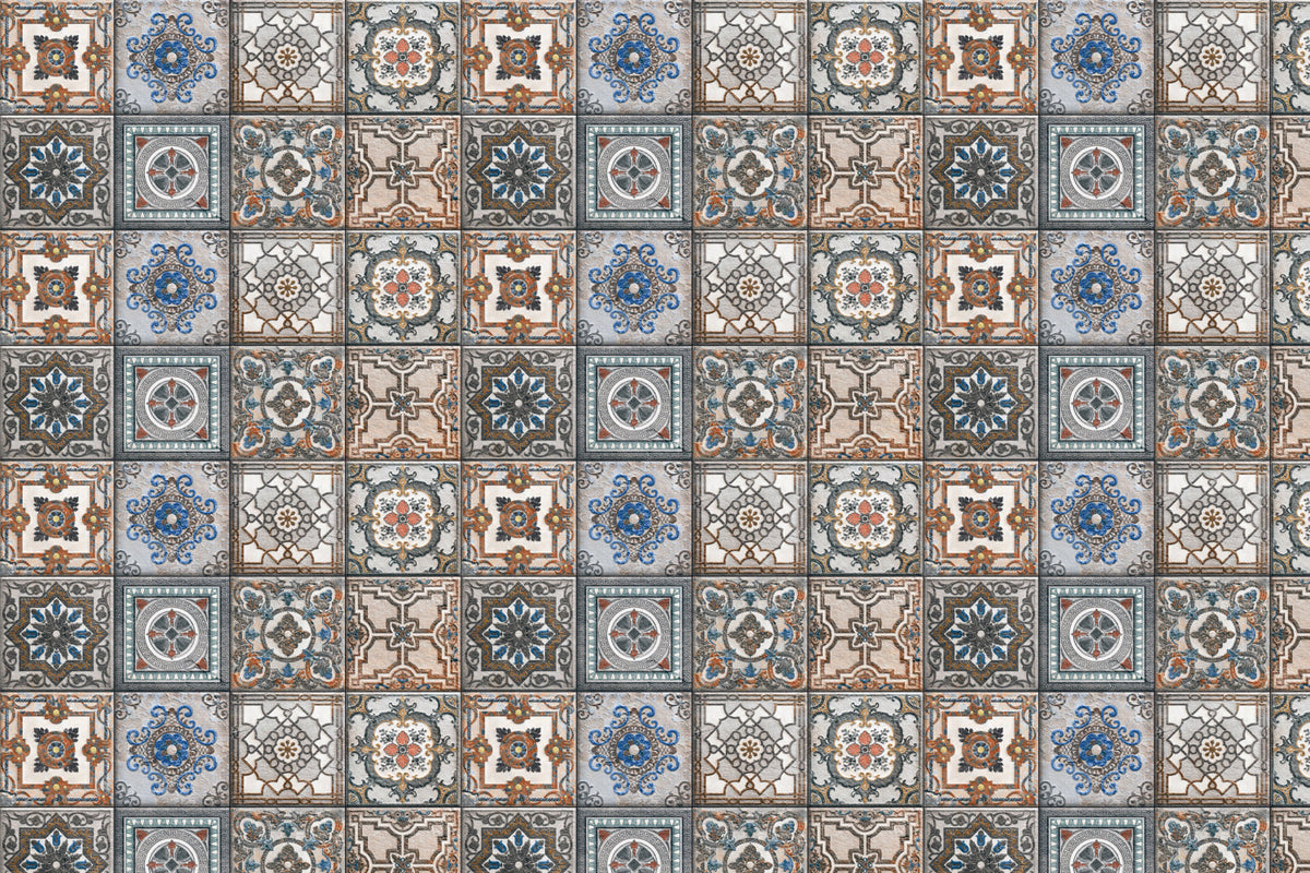 Toilettenrückwand Patchwork