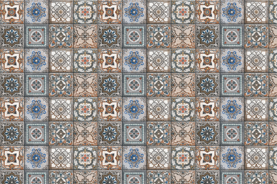 Toilettenrückwand Patchwork