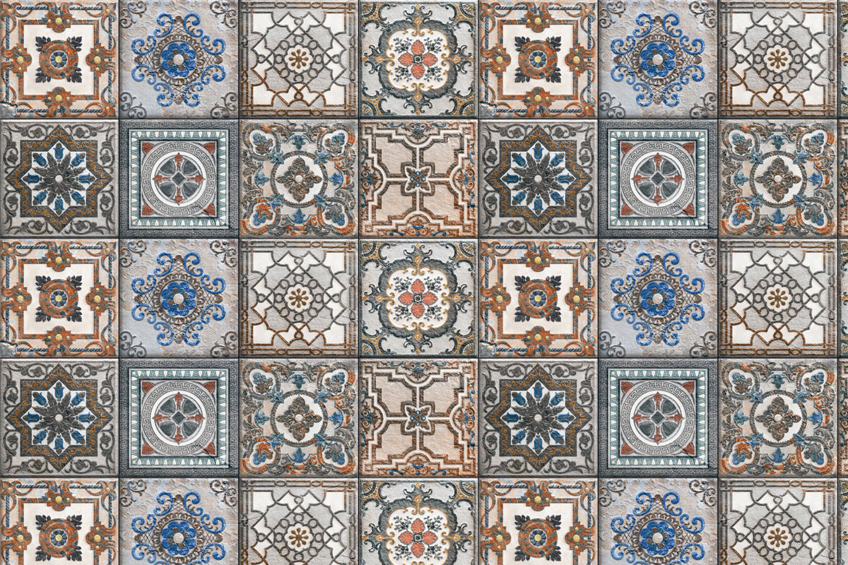 Toilettenrückwand Patchwork