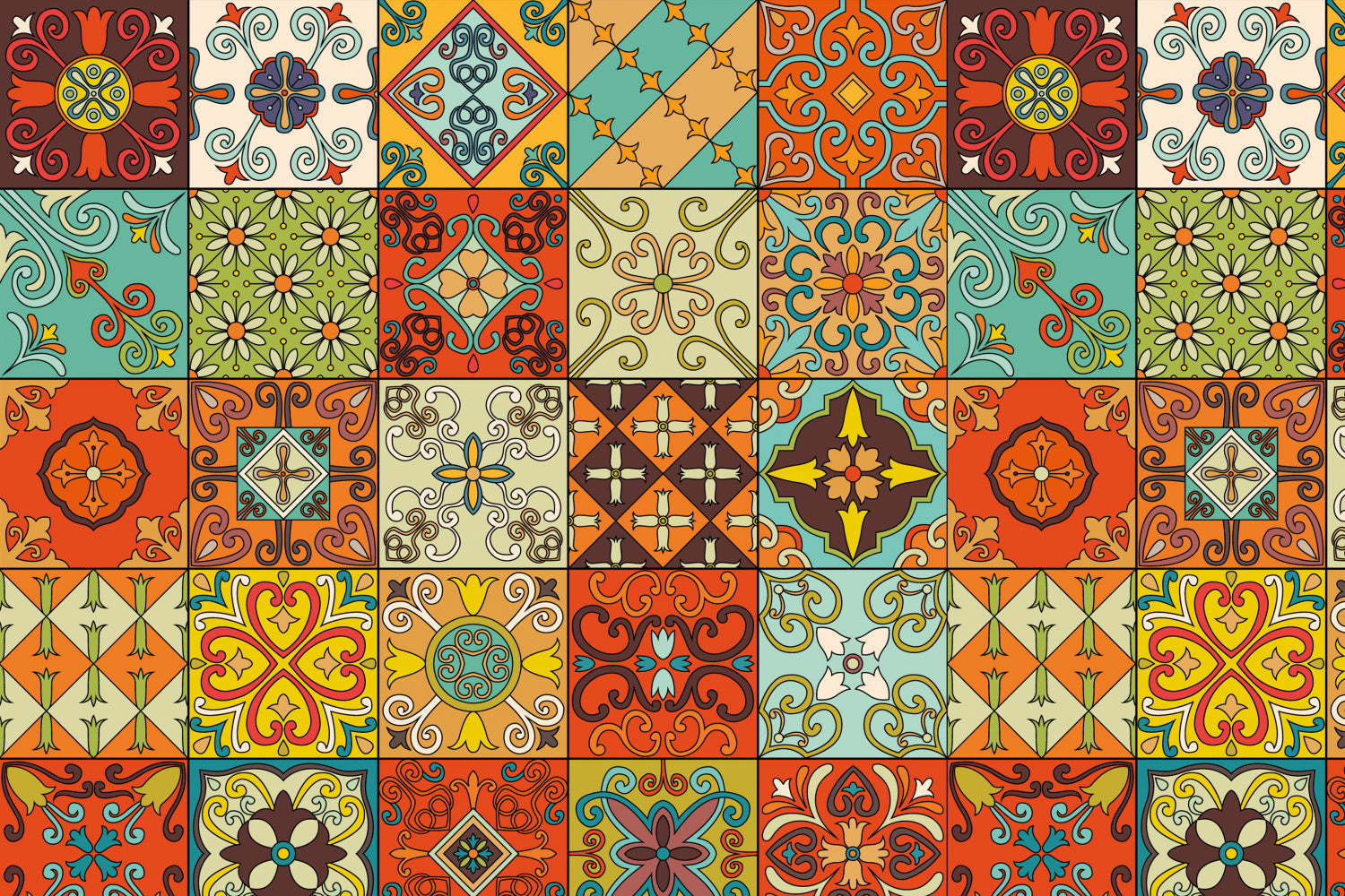 Toilettenrückwand Patchwork