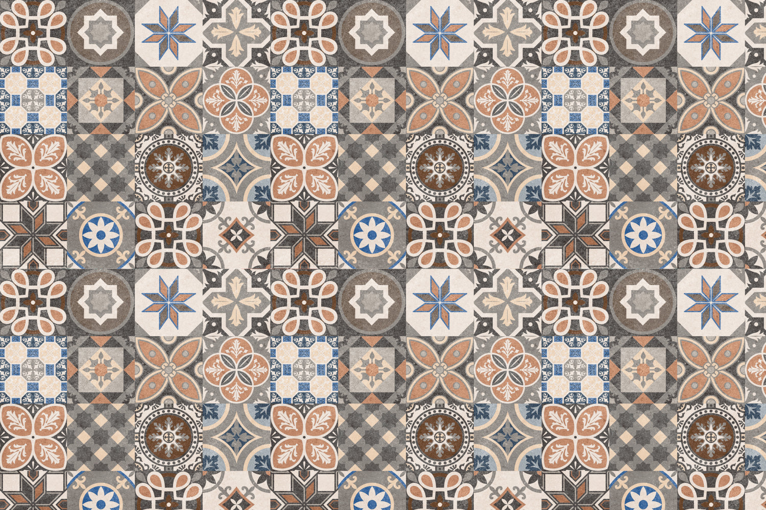 Toilettenrückwand Patchwork