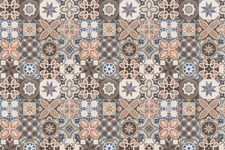 Toilettenrückwand Patchwork