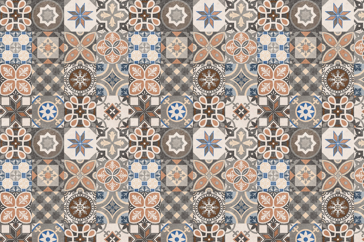 Toilettenrückwand Patchwork