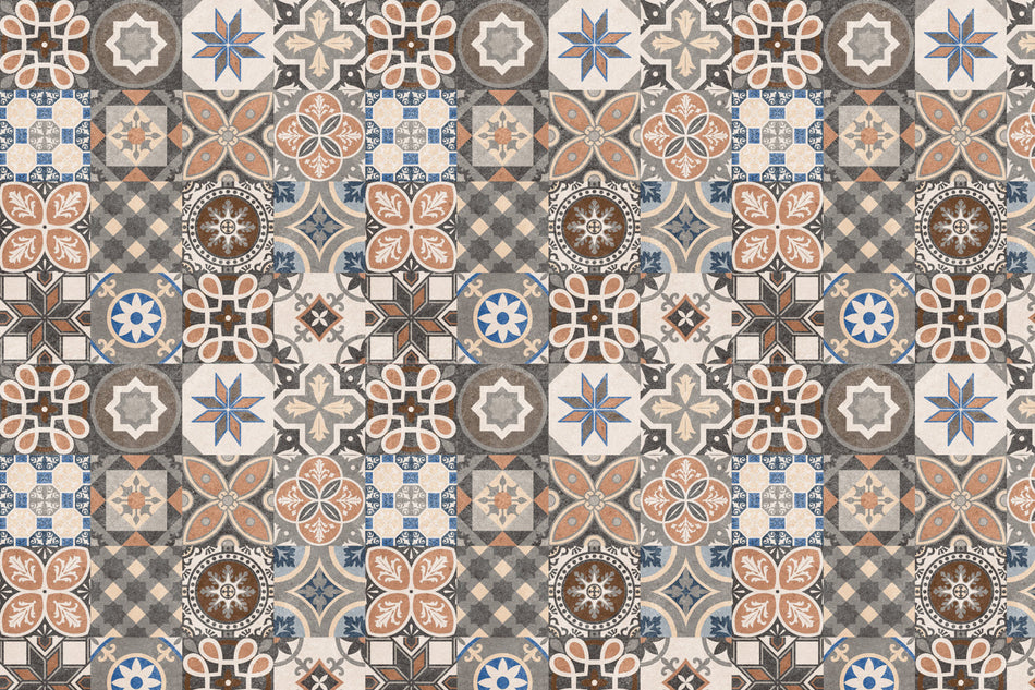 Toilettenrückwand Patchwork