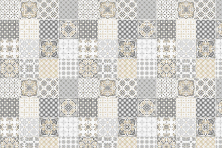 Toilettenrückwand Patchwork