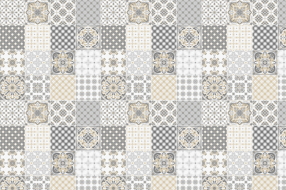 Toilettenrückwand Patchwork