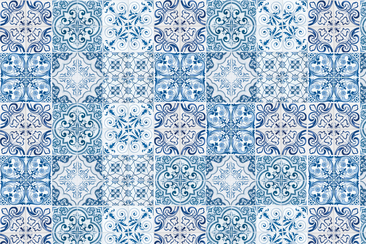 Toilettenrückwand Patchwork