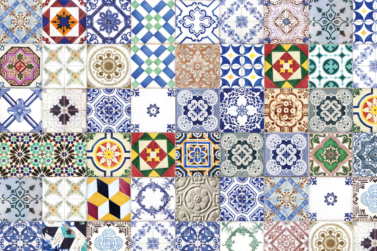Toilettenrückwand Patchwork