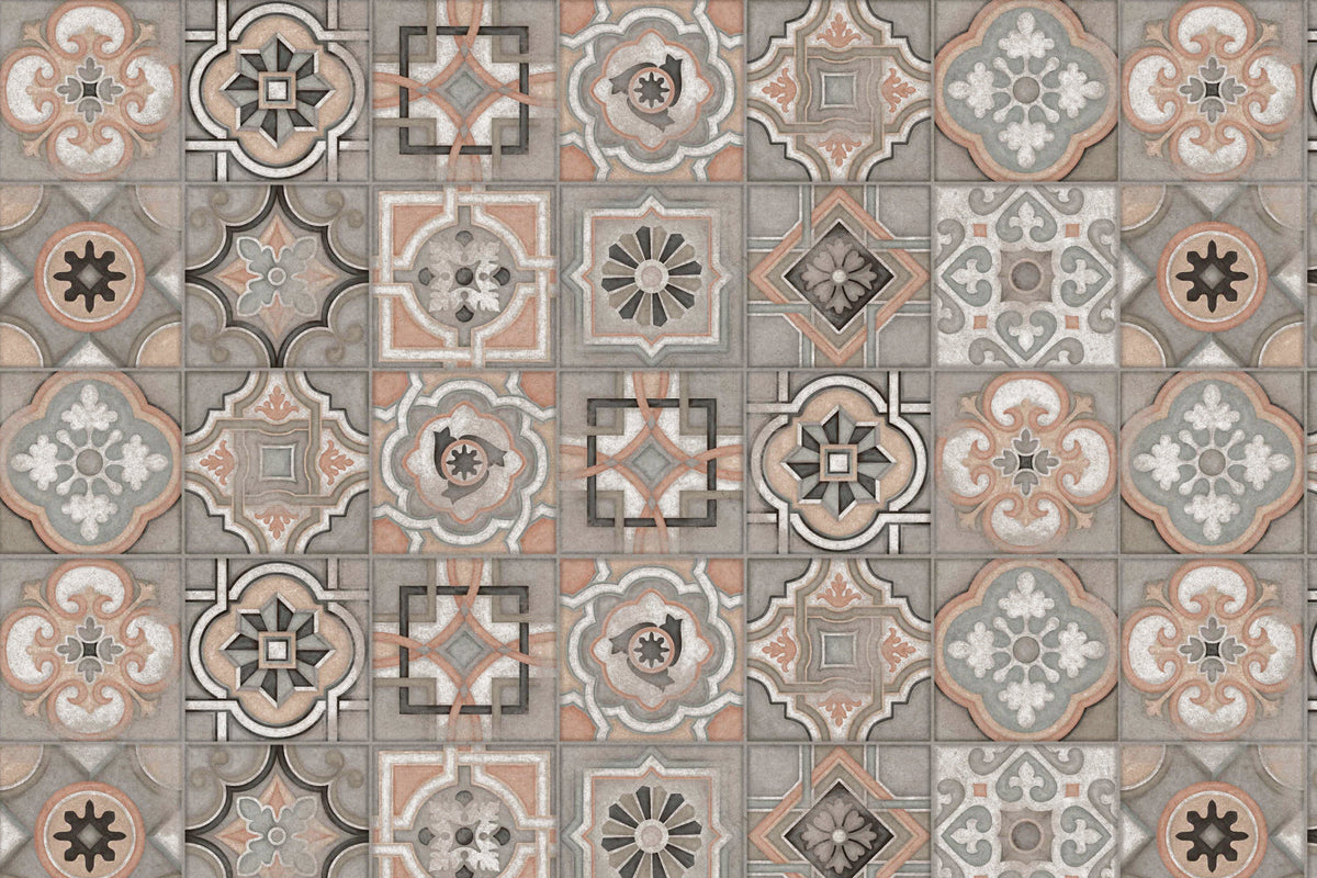 Toilettenrückwand Patchwork